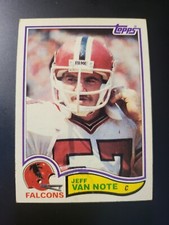 1982 Topps Jeff Van Note football card #291.