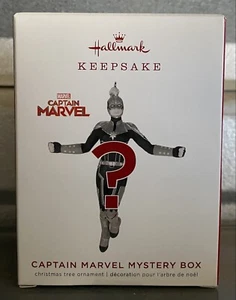 2019 Hallmark CAPTAIN MARVEL Mystery Blue-Red Christmas Ornament Brand New - Picture 1 of 4