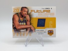 Fred Jones 2002-03 NBA Hoops Stars Future Stars Game Worn Swatch #20 Pacers