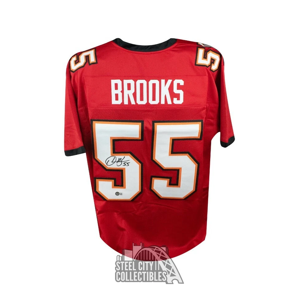 Derrick Brooks Autographed Tampa Bay Custom Red Football Jersey - BAS - Image 1 of 1