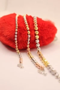 BRACCIALE ARGENTO MILLELUCI MAGLIA SLASH TRICOLORI mm 4 mm 5 mm 6 cm 17-19 - Imagen 1 de 8