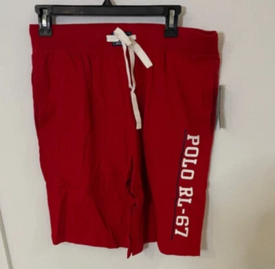 Polo Ralph Lauren Ropa de Dormir Salón Dormir Pantalones Cortos Rojo Talla XL NUEVO CON ETIQUETAS Foto 1 de 3