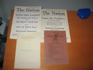 1930-1971 Five Sherwood Anderson items of Interest - Picture 1 of 5