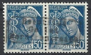 1940 Deutsche Besetzungsausgaben Frankreich Dünkirchen sign. Tust 50 C. blau ** - Bild 1 von 2