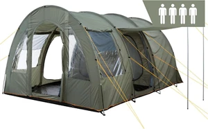 Tenda a Tunnel "Tunnelx" | Tenda Familiare Grande Con 3 Ingressi | Grigio/Blu | - Foto 1 di 12