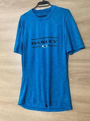 Oakley Camiseta Hombre Poliéster/Elastano, Azul, Talla S - Imagen 1 de 4