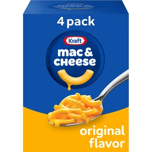 Kraft Original Mac & Cheese Macaroni and Cheese Dinner, 4 ct Pack, 7.25 oz Boxes - Picture 1 of 10