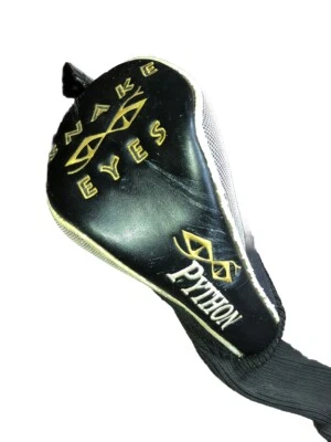 Cubierta de cabeza de conductor de ojos de serpiente negra estilo calcetín cubierta de palo de golf etiqueta "1" de colección Foto 1 de 4