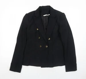 New Look Womens Black Polyester Blend Blazer Size 12 - Picture 1 of 10