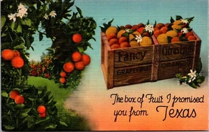 The Box of Fruit I Promised You from Texas Linen Postcard - Picture 1 of 2