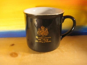 Taza de café promocional Gevalia Kaffe negra/blanca - Imagen 1 de 4