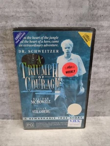 Dr. Schweitzer - A Triumph Of Courage VHS Movie Video Cassette Tape - Picture 1 of 4