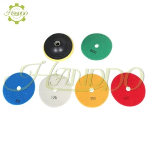 For Quartz Marble Stone 5" Diamond Concrete Polishing Pads Wet Dry Set - Picture 1 of 8