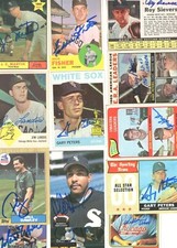 Autographed Chicago White Sox 1960's 70's 80's 90's 2000's AVG VG-EX- 20% off 4