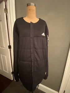 Authentic NBA Brooklyn Nets Player Adidas Shell Jacket Black Size 2XLT  - Picture 1 of 17