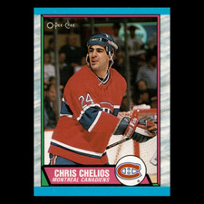 1989 O-Pee-Chee Chris Chelios HOF Canadiens # Near Mint to Mint NM-MT
