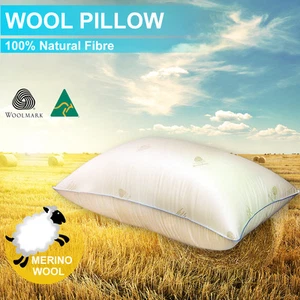 Aus Made New Wool Pillow Anti-Mite Feather/Down/Latex/Memory Altern - Picture 1 of 1
