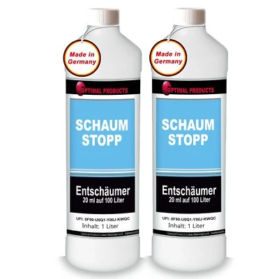 Entschäumer 2 X 1 Liter Flasche Schaum Stop ES 20 ml auf 100 L - Bild 1 von 4