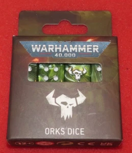 Games Workshop Warhammer 40k Orks Würfel Set Neu in OVP New OOP 16x 16mm D6 Boxed 2024 - Bild 1 von 4