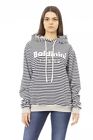 Baldinini Trend Elegant Brushed Hoodie with Logo Women's Accent Authentic