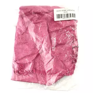 Sole Society Scarf Pink Hibiscus Raw Fringe 100% Viscose Plant Based One Size - Picture 1 of 5