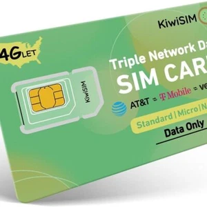 Prepaid SIM Card Support for AT&T T-Mobile and Verizon Network, Data SIM - Picture 1 of 6