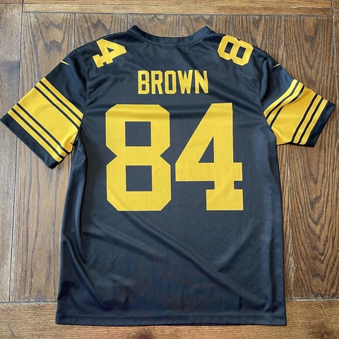 Antonio Brown Jersey Nike Pittsburgh Steelers Men’s Size Large NFL Color Rush Cover
