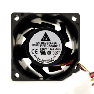 1pc Delta PFR0624DHE 24V 1.20A 6CM 6038 3-wire Inverter Cooling Fan - Picture 1 of 5