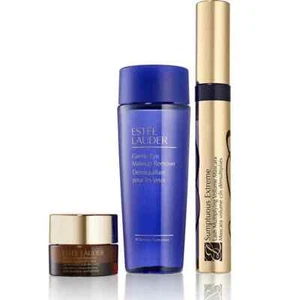 Máscara de pestañas Estee Lauder de 3 piezas, gel-crema iluminador de ojos sobrealimentado, desmaquillante - Imagen 1 de 3