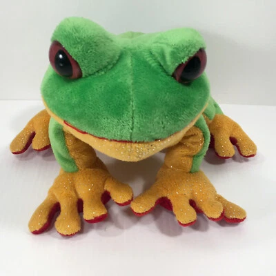 Ganz Webkinz Tree Frog Plush Tropical Stuffed Animal Wild Nature Soft Toy Green - Image 1 of 4