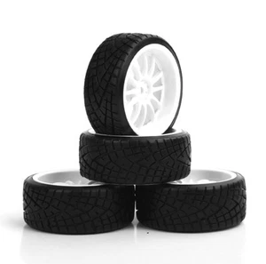 Neumáticos de deriva y cubo de rueda 6 mm offset para HSP HPI RC 1:10 coche de carretera nuevo - Imagen 1 de 5