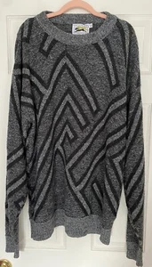 Suéter vintage Le Tigre Negro Y Gris XL Alto - Imagen 1 de 3