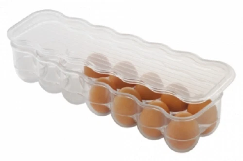 Interdesign EGG TRAY 37x10.5x7.5cm Stackable, Holds 14-Eggs, Clear - Image 1 of 1