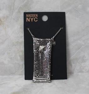 Madden NYC Damen Silber Rhodium Ton Kettenhemd Geldbörse Halskette Neu mit Etikett - Bild 1 von 4