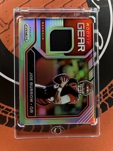2020 Panini Prizm Joe Burrow Rookie Gear Silver Patch Rookie Card #1  - Clean - Picture 1 of 2