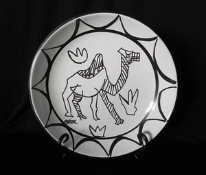 Plato Colgante Pared Cerámica Decorativa César Manrique CAMEL 11" - Imagen 1 de 7