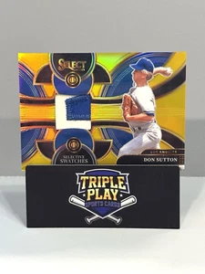 DON SUTTON 2024 SELECT SELECTIVE SWATCHES PATCH GOLD PRIZM /10 Q3573 Dodgers - Picture 1 of 2