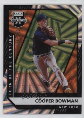 2021 Panini Elite Extra Edition Turn of the Century /121 Cooper Bowman #122 - Image 1 of 2
