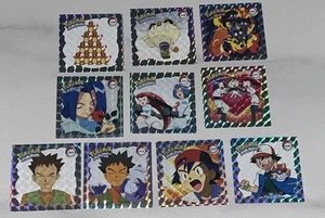 Pokemon 1999 Artbox Silber Prisma Sticker Lot (10) Serie 1 Vintage Team Rocket - Bild 1 von 2