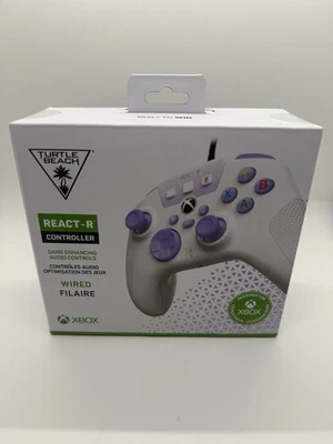 Turtle Beach REACT-R Gaming Controller - White / Purple - Image 1 of 4