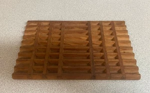 Vintage Dansk Teak Wooden Trivet Danish Mid Century Design Malaysia 7.25" x 12" - Picture 1 of 6