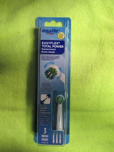 Equate EasyFlex Total Power Ersatz-Zahnbürstenköpfe 3er Pack Oral B Precision - Bild 1 von 2