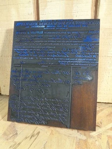 "Grey Eagle" Bill of Lading, 1861 - Historic Iowa Printing Press Block - Picture 1 of 6
