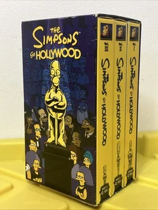 The Simpsons Go Hollywood VHS Complete Box Set 3 VHS Tapes 1999 Vintage - Picture 1 of 6