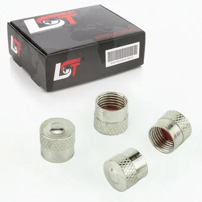 4X Tappi Valvola Pneumatici Set Argento Per DAEWOO Foto 1 de 3