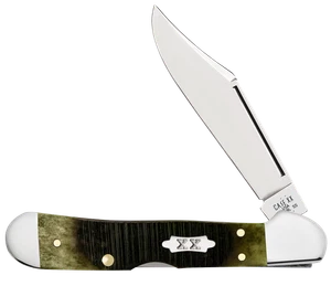 Case xx Knives Mini Copperlock Sawcut Olive Green 39236 Pocket Knife Stainless - Picture 1 of 4