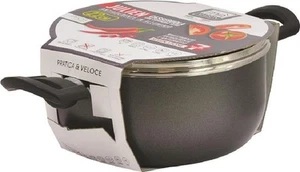 JULIEN CASSERUOLA 22 CM ANTIADERENTE IN ALLUMINIO CON COPERCHIO IN VETRO - Foto 1 di 1