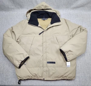 Polo Ralph Lauren giacca uomo 2XL beige piumino imbottito cappuccio nylon cappotto invernale - Foto 1 di 10