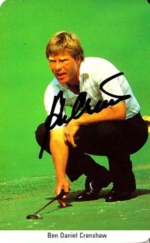 Ben Crenshaw autographed signed autograph auto 1987 Fax Pax golf card IN PERSON - Image 1 of 1
