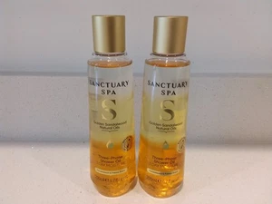 Sanctuary Spa Golden Sandalwood Three Phase Shower Oil 3 Day Moisture 200ml x 2 - Picture 1 of 2